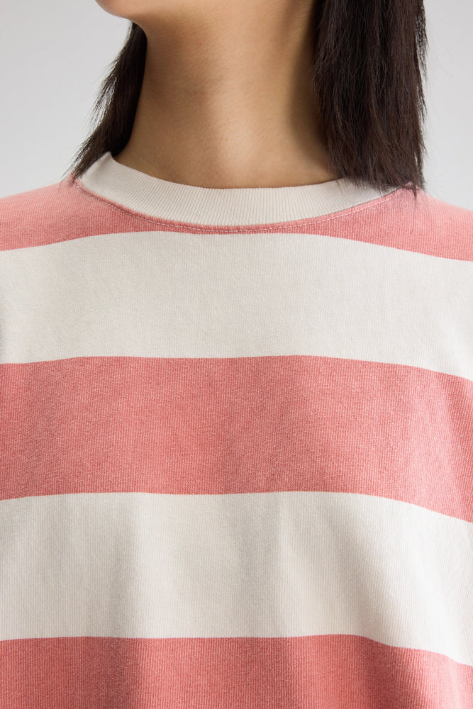 Bellerose FRANCO LONG-SLEEVE T-SHIRT Striped Piment / Shell