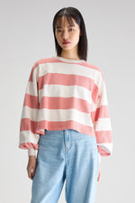 Bellerose FRANCO LONG-SLEEVE T-SHIRT Striped Piment / Shell