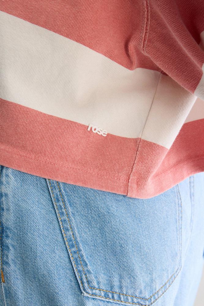 Bellerose FRANCO LONG-SLEEVE T-SHIRT Striped Piment / Shell
