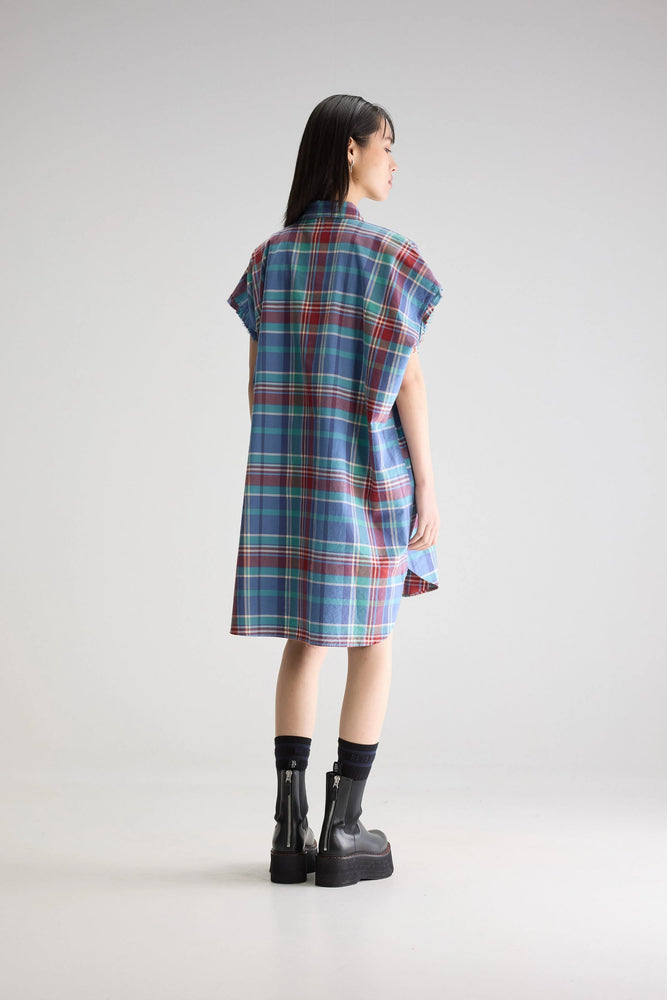 Bellerose GIANNA SLEEVELESS SHIRT DRESS Caraibes/Liane/Palissandre
