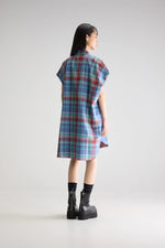Bellerose GIANNA SLEEVELESS SHIRT DRESS Caraibes/Liane/Palissandre