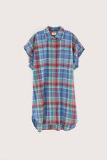 Bellerose GIANNA SLEEVELESS SHIRT DRESS Caraibes/Liane/Palissandre