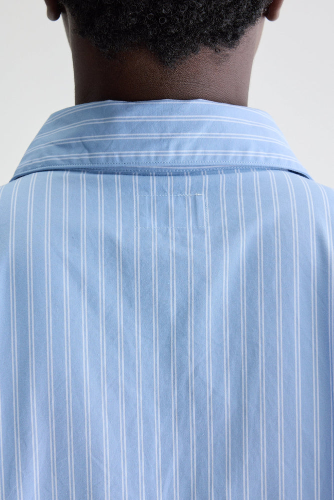 Bellerose GIANNA SLEEVELESS SHIRT DRESS Striped Blue/White