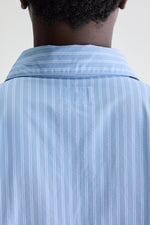 Bellerose GIANNA SLEEVELESS SHIRT DRESS Striped Blue/White
