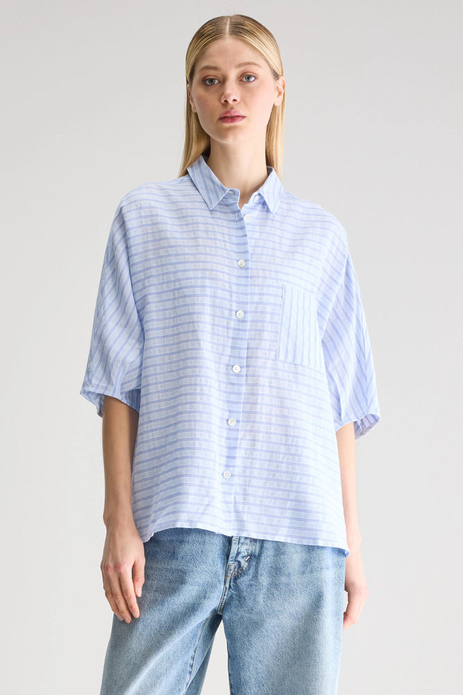 Bellerose JESSIE STRIPED BLOUSE Blue Striped