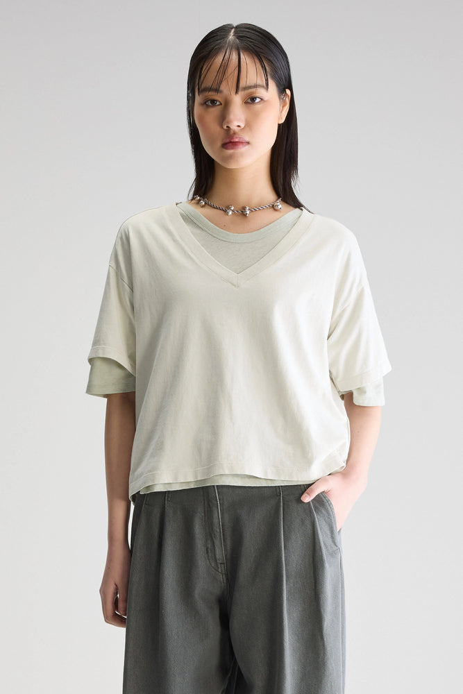Bellerose STORMI SHORT-SLEEVE T-SHIRT Chalk