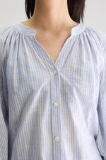 Bellerose TONKA REGULAR STRIPED BLOUSE Blue shirt / Off white