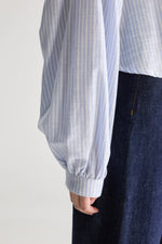 Bellerose TONKA REGULAR STRIPED BLOUSE Blue shirt / Off white