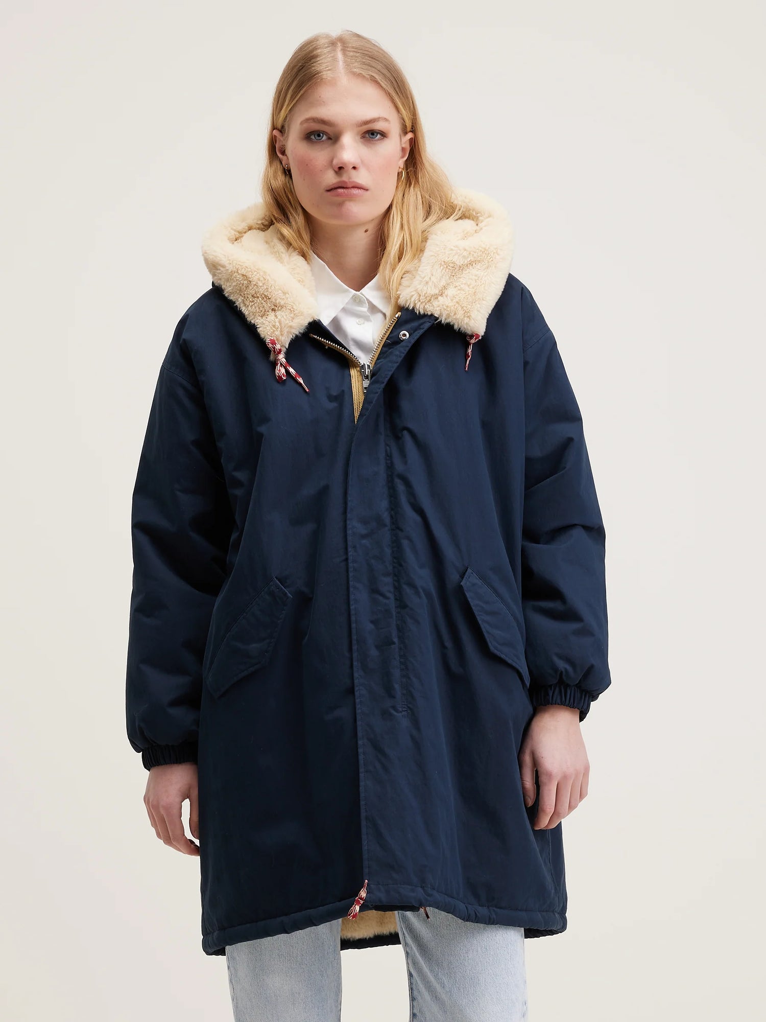 Bellerose LAOS PARKA America Blue – Peony Rouge