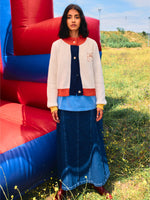 Bobo Choses Color Block Texture Cardigan