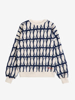 Bobo Choses Lucky Fish Relaxed Sweatshirt Navy Blue