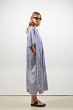 Collectors Club DARLA dress - Wide Blue Stripes