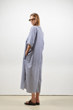 Collectors Club DARLA dress - Wide Blue Stripes