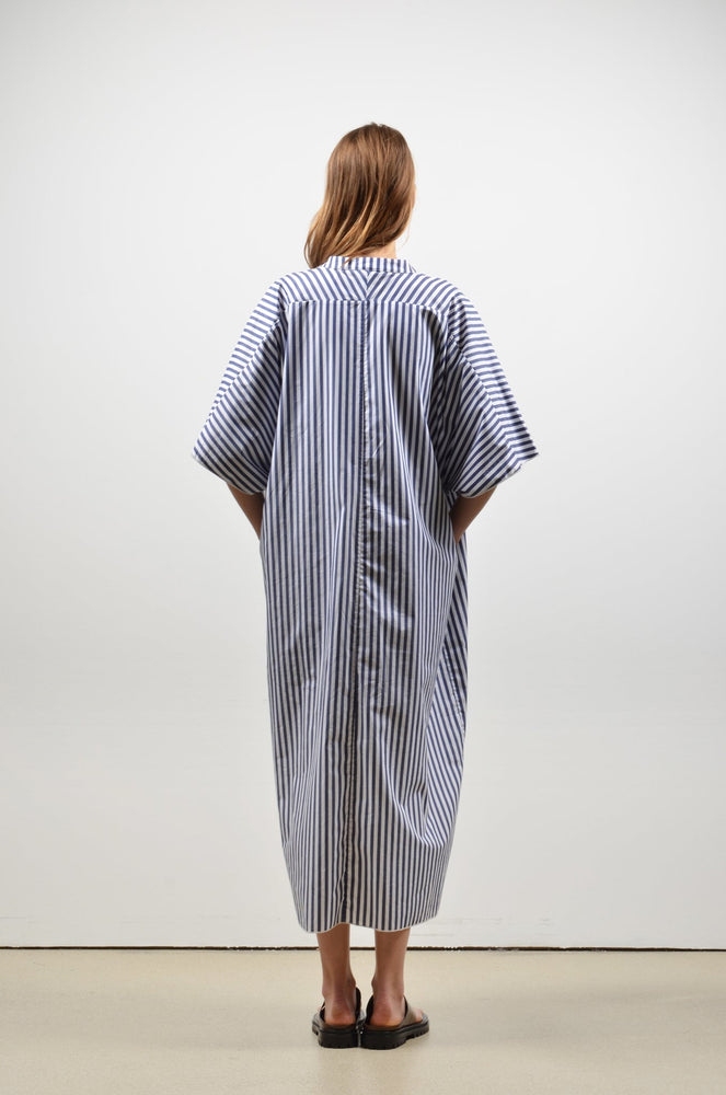 Collectors Club DARLA dress - Wide Blue Stripes