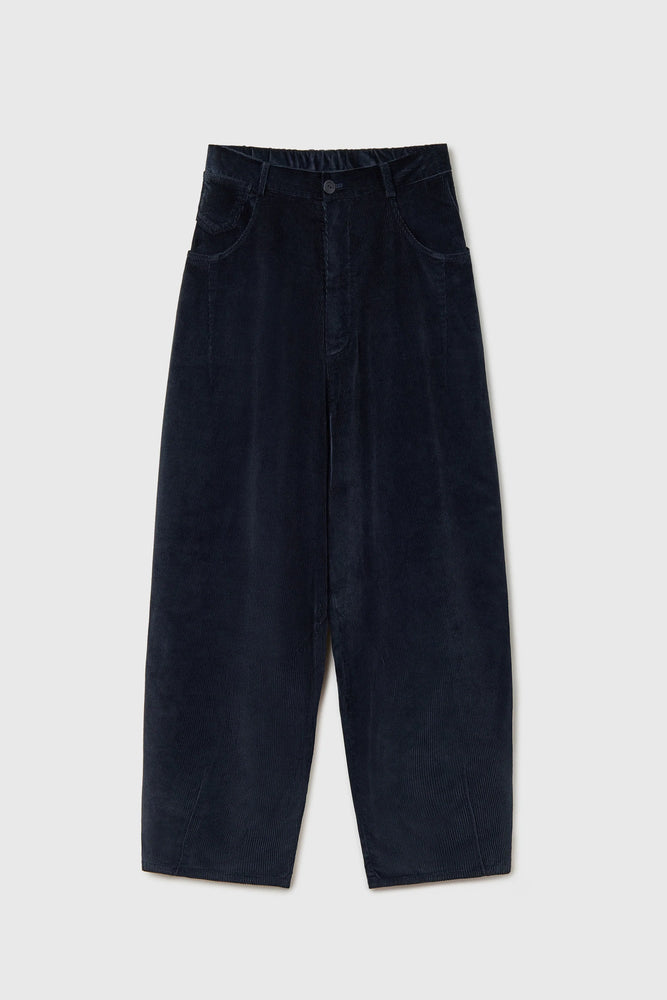 Cordera CORDUROY BAGGY PANTS NAVY