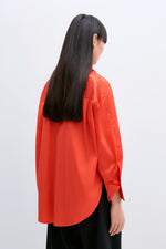 Cordera OVERSIZE COTTON SHIRT CORAL