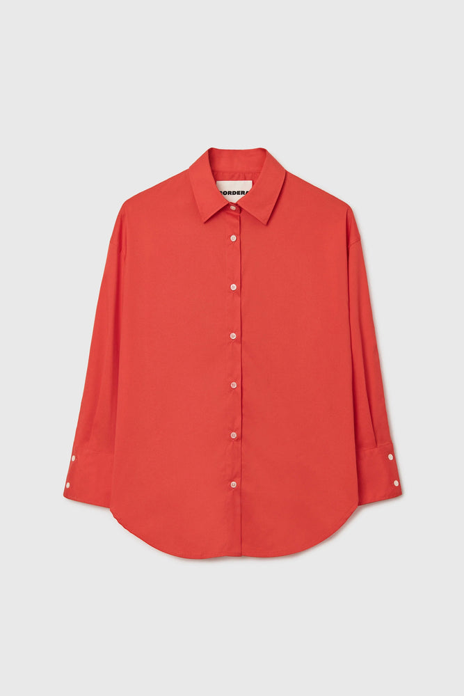 Cordera OVERSIZE COTTON SHIRT CORAL