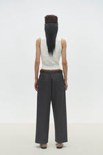 Cordera CHECKERED COTTON & CASHMERE WAISTCOAT  - WHITE