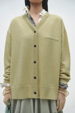 Cordera MERINO WOOL CLASSIC CARDIGAN - BUTTER