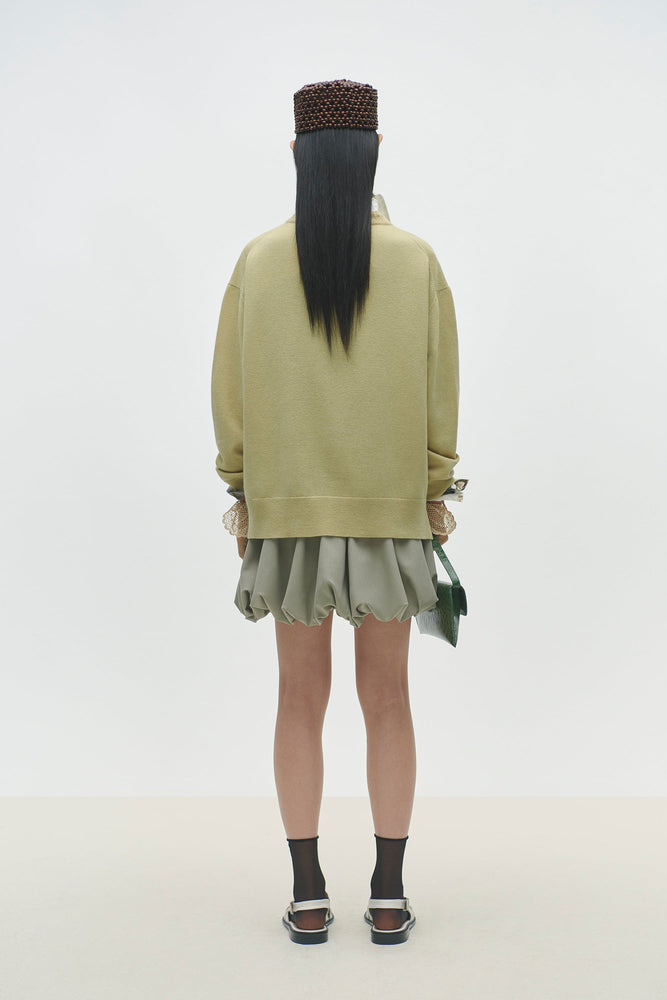 Cordera MERINO WOOL CLASSIC CARDIGAN - BUTTER