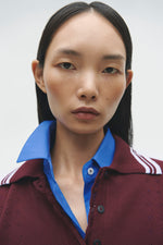 Cordera ORGANIC COTTON POINTELLE POLO - BURGUNDY