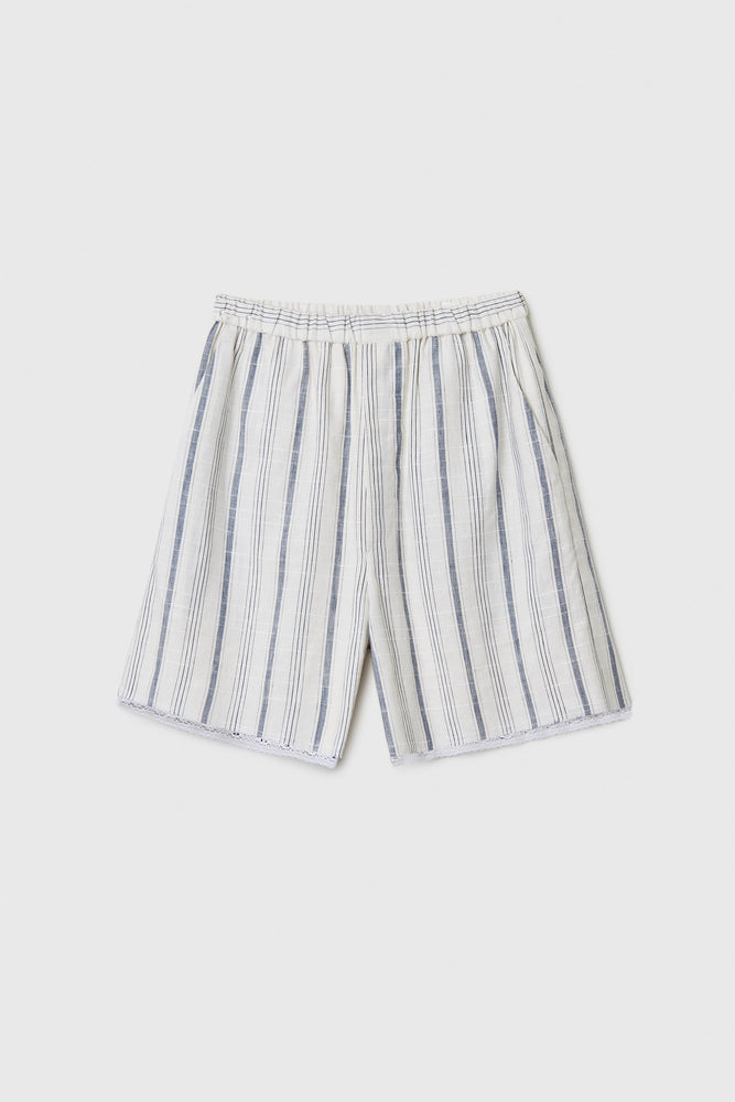 Cordera STRIPED BERMUDA WITH LACE