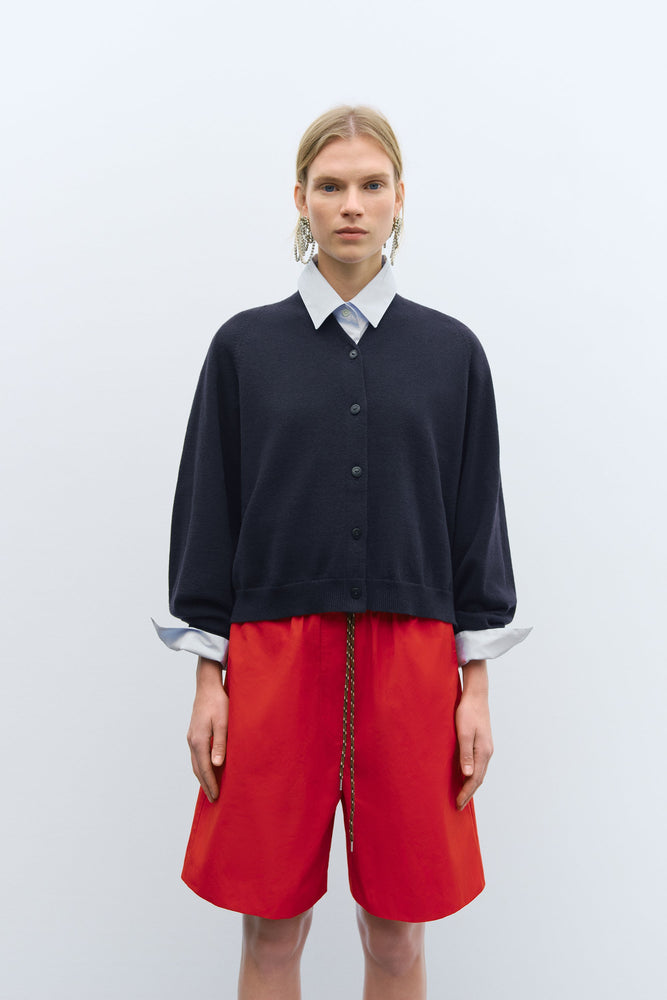 Cordera MERINO WOOL CARDIGAN - Navy