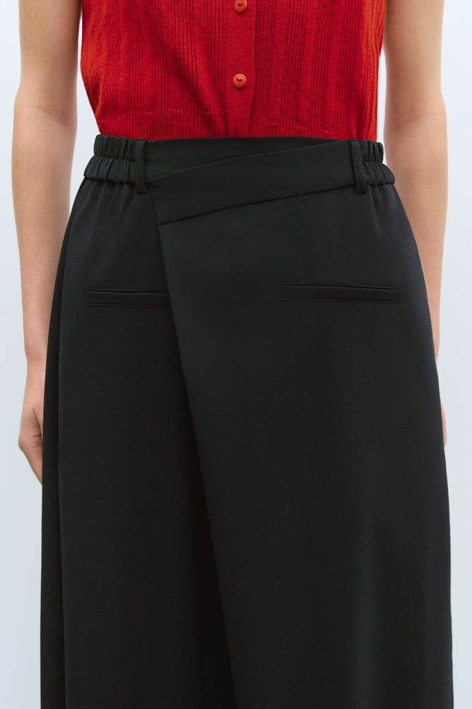 Cordera TAILORING CROSSOVER PANTS - Black
