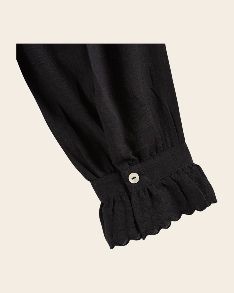 EMILE & IDA Capucine vintage blouse - Black