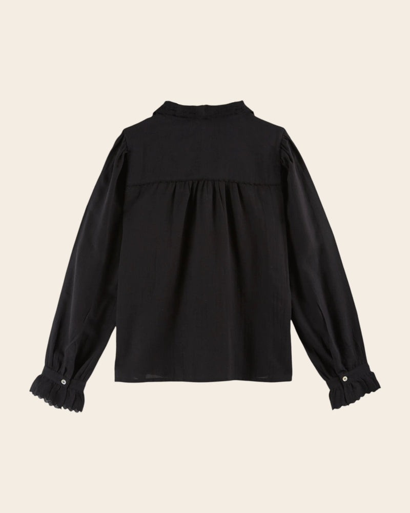 EMILE & IDA Capucine vintage blouse - Black