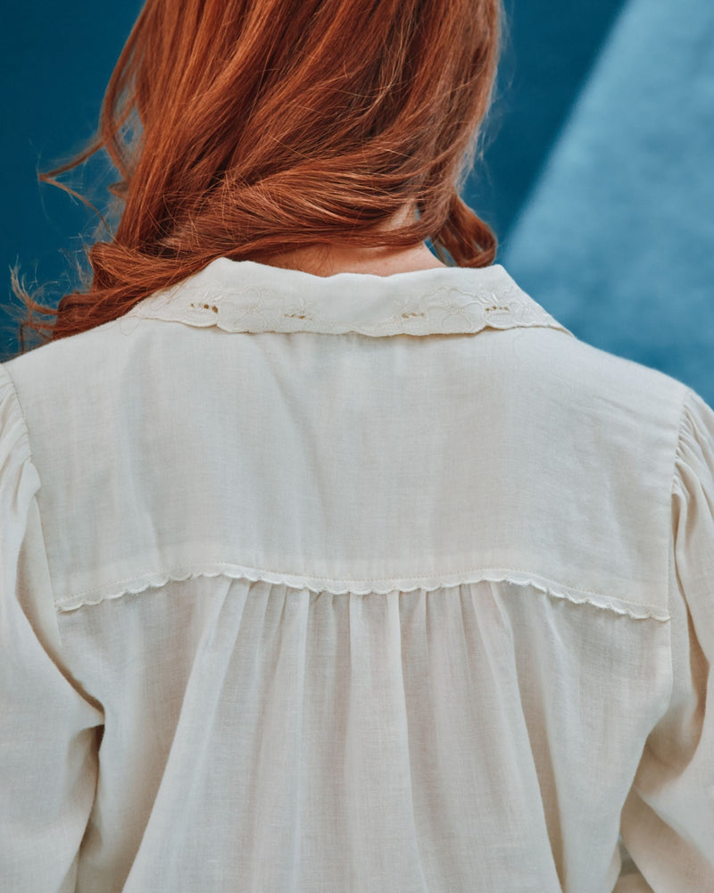 EMILE & IDA Capucine vintage blouse - Cream