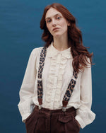 EMILE & IDA Charline embroidered vintage blouse - Cream