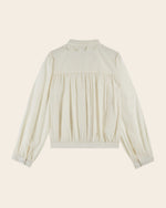 EMILE & IDA Charline embroidered vintage blouse - Cream
