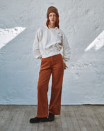 EMILE & IDA Cherry english embroidery sweatshirt - Cream