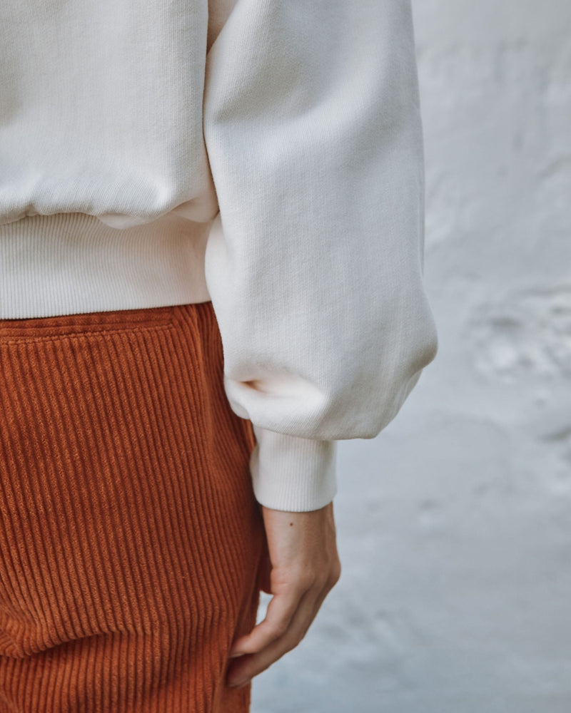 EMILE & IDA Cherry english embroidery sweatshirt - Cream