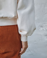 EMILE & IDA Cherry english embroidery sweatshirt - Cream