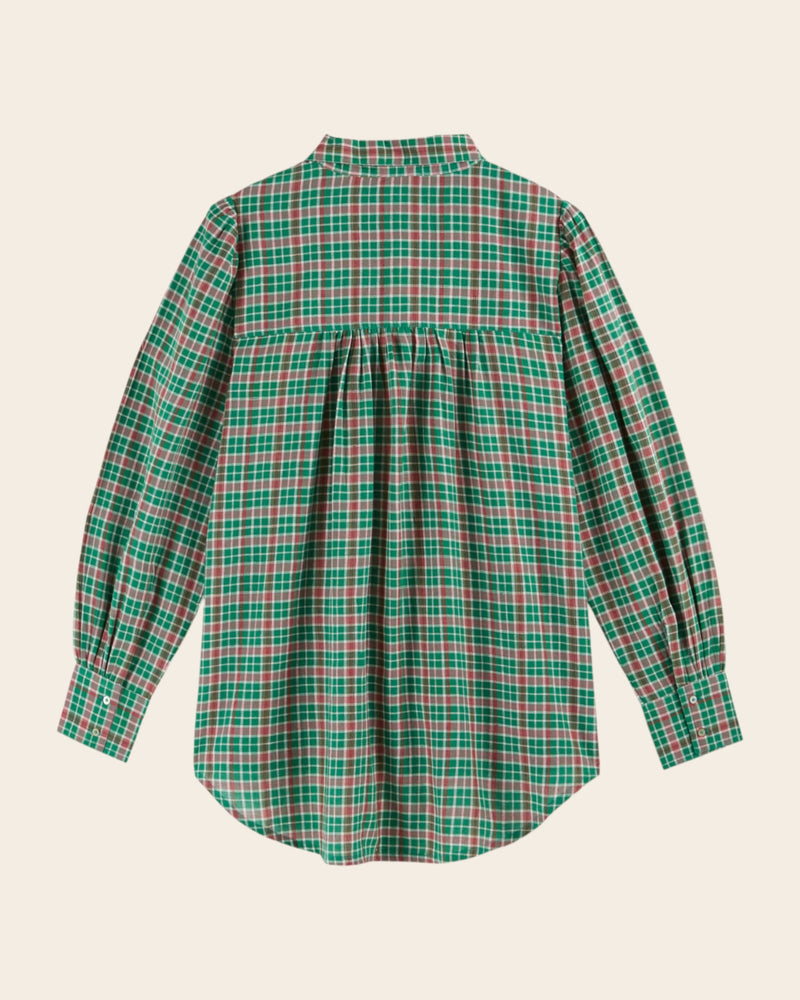 EMILE & IDA Clarance khadi checks shirt - Tartan