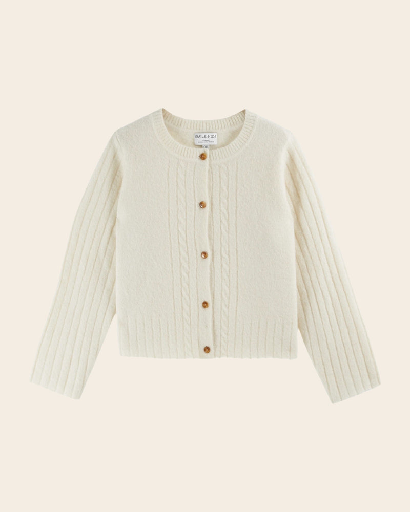 EMILE & IDA Cold Irish twist pullover - Cream