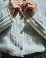EMILE & IDA Cold Irish twist pullover - Cream