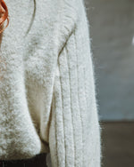 EMILE & IDA Cold Irish twist pullover - Cream