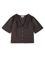 EMILE & IDA English embroidery blouse - Asphalt Grey