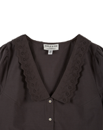 EMILE & IDA English embroidery blouse - Asphalt Grey