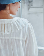 EMILE & IDA Embroidered vintage blouse - Ecru