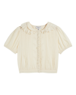 EMILE & IDA Embroidered vintage blouse - Ecru