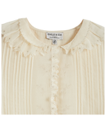 EMILE & IDA Embroidered vintage blouse - Ecru