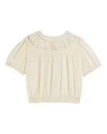 EMILE & IDA Embroidered vintage blouse - Ecru