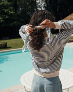 EMILE & IDA Sweatshirt - Striped Navy/Ecru