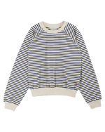 EMILE & IDA Sweatshirt - Striped Navy/Ecru