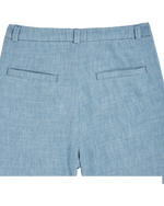 EMILE & IDA Linen wide trousers - Light blue