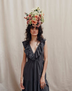 EMILE & IDA English embroidery maxi dress - Asphalt Grey